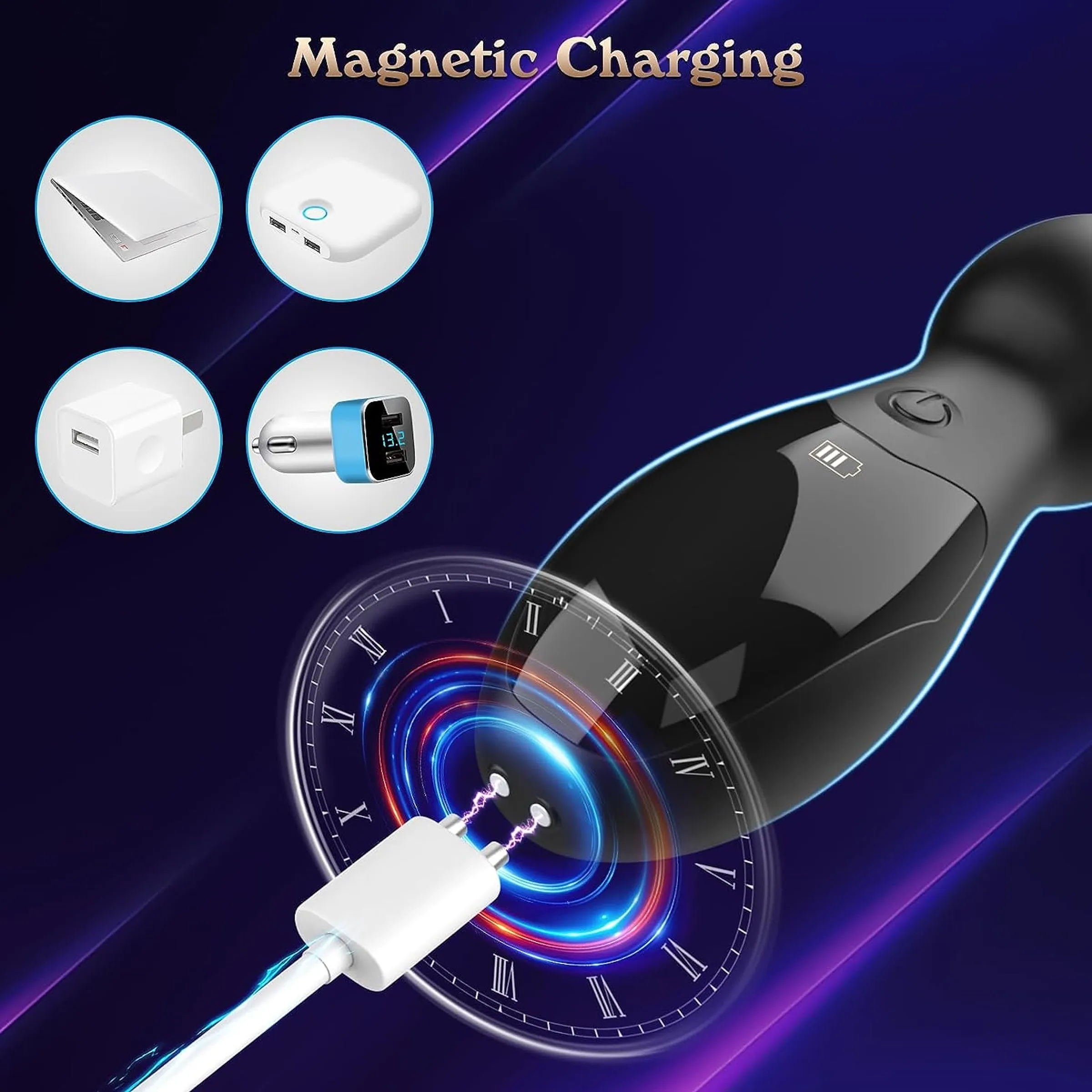 AdultLuxe LuxeFlex Vibrating Anal Beads with Digital Display