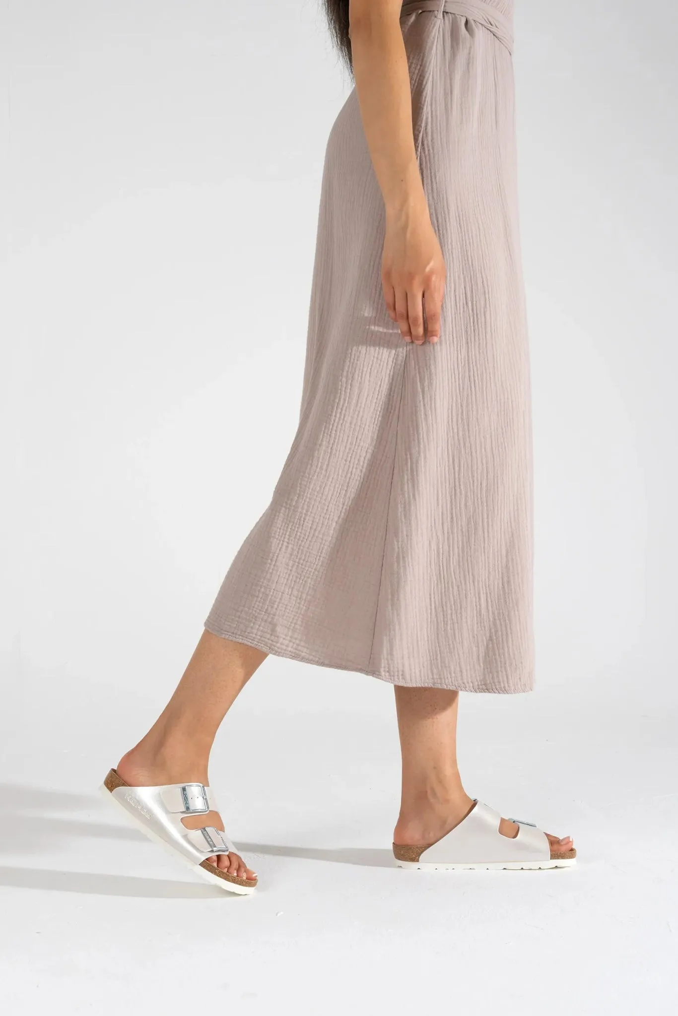 'Alba softino' women's sandal - Off white patent
