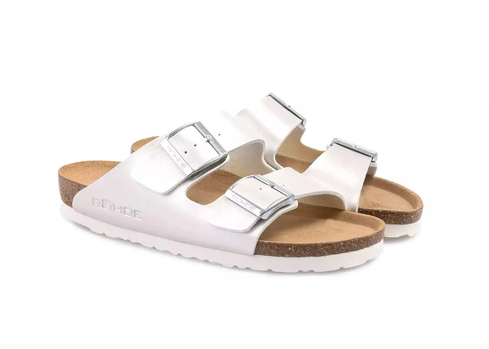 'Alba softino' women's sandal - Off white patent