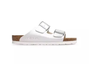 'Alba softino' women's sandal - Off white patent