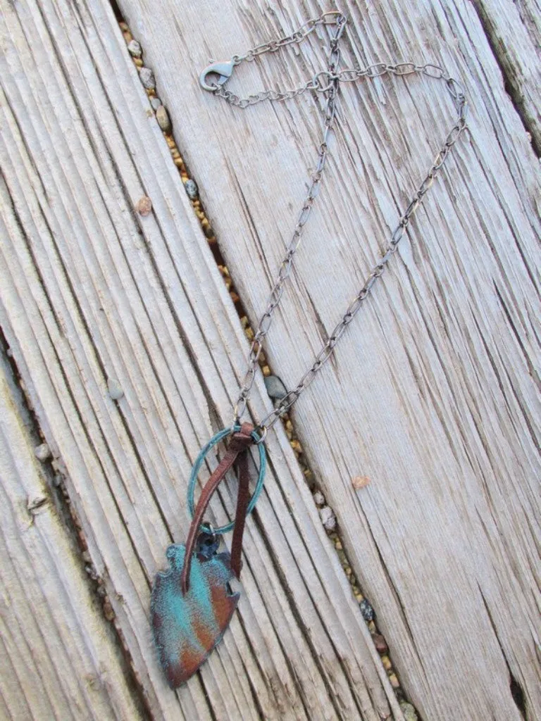 Arrowhead with Oval Necklace