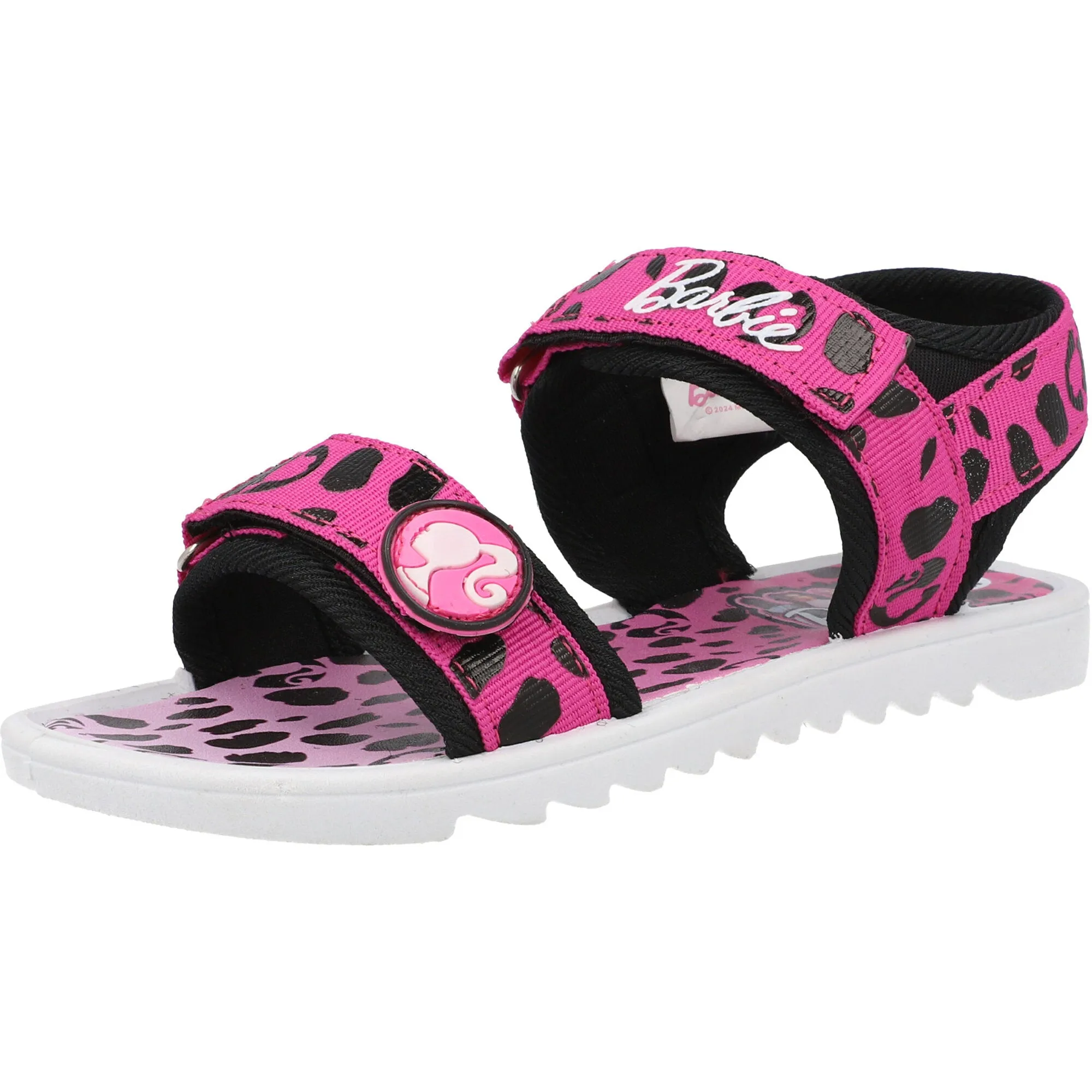 Barbie Leopard Pink Strap Sandals