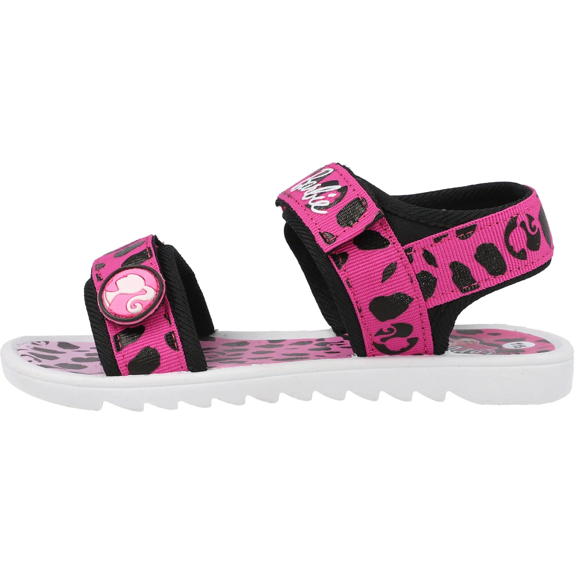 Barbie Leopard Pink Strap Sandals