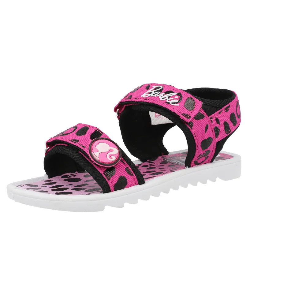 Barbie Leopard Pink Strap Sandals