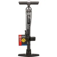 BELL SPORTS 120psi FLOOR PUMP WITH ORESSURE GAUGE SCHRADER AND PRESTA VALVE