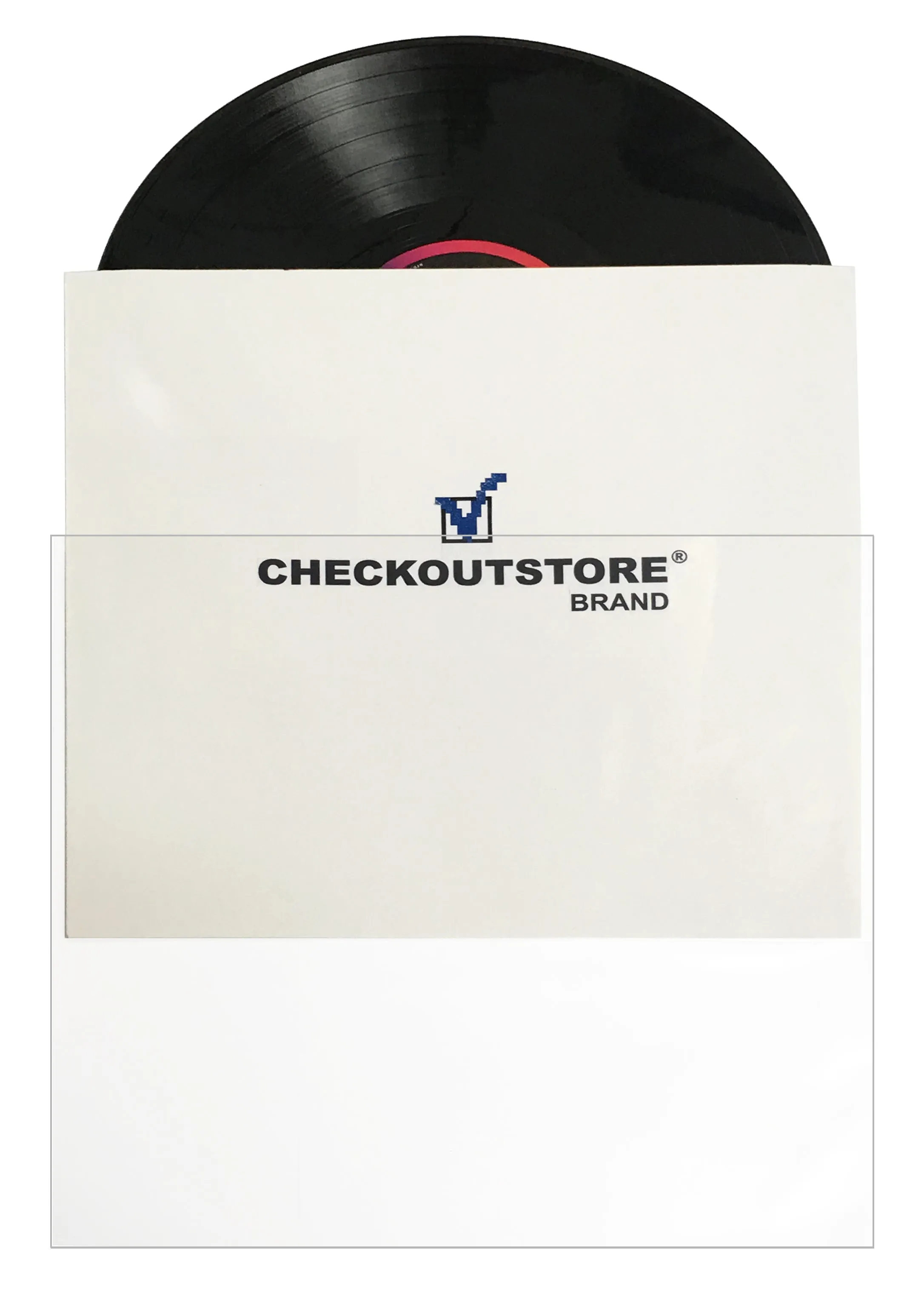 CheckOutStore® Clear Plastic CPP Sleeves for 12" Vinyl 33 RPM Records