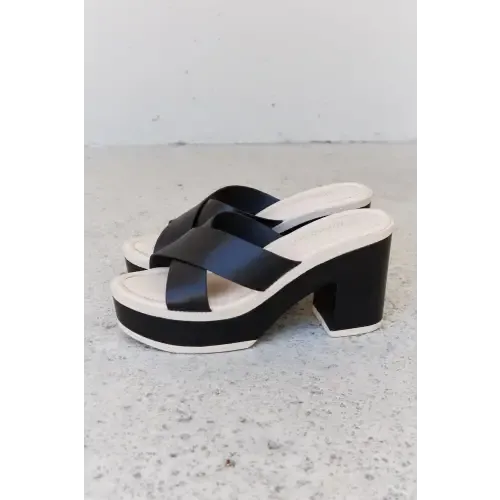 Cherish Contrast Platform Sandals for Stylish Summer Moments
