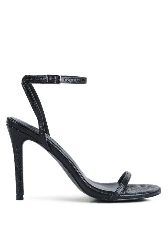Chic Croc Heel Sandal