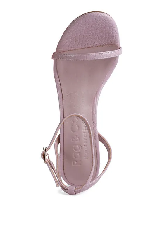 Chic Croc Heel Sandal