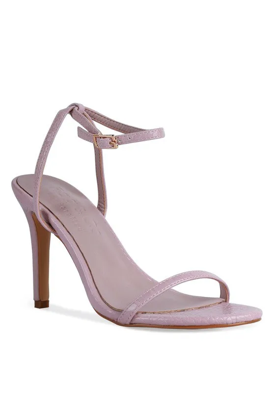 Chic Croc Heel Sandal