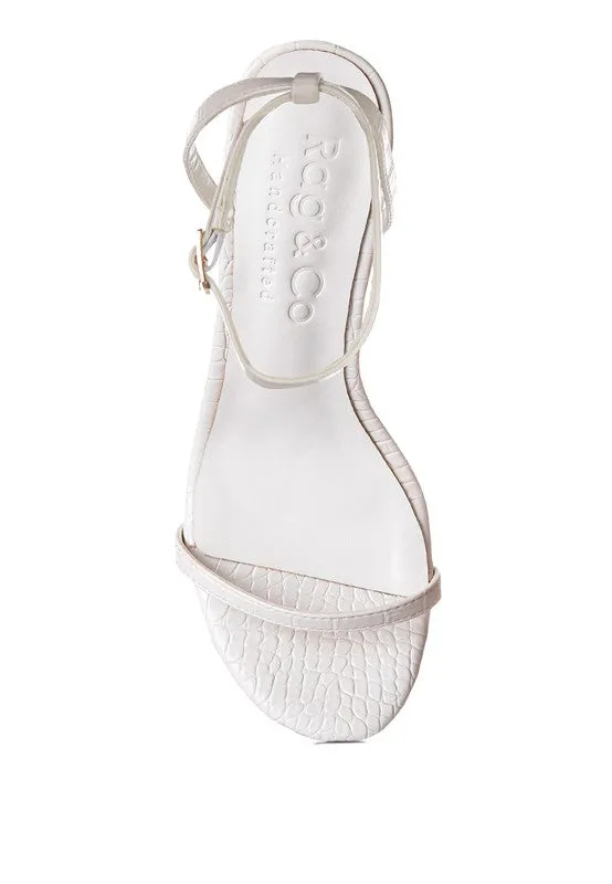 Chic Croc Heel Sandal