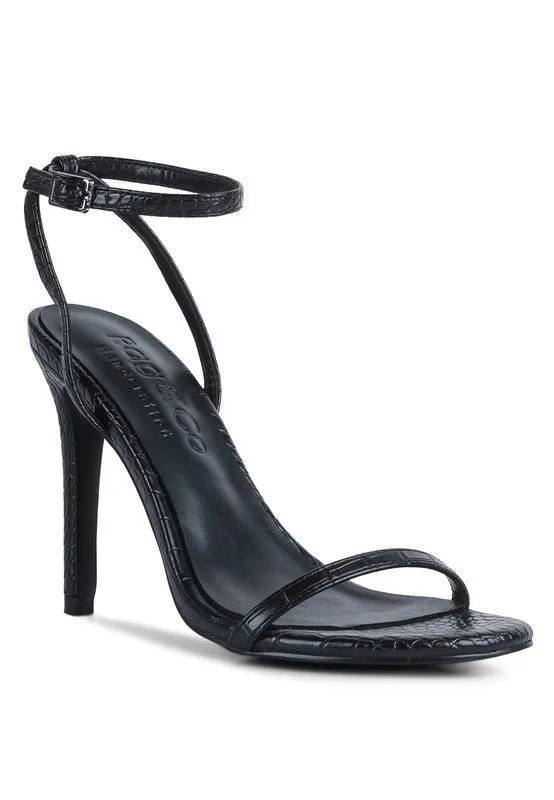 Chic Croc Heel Sandal