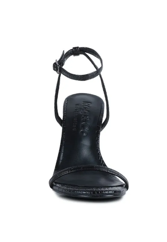 Chic Croc Heel Sandal
