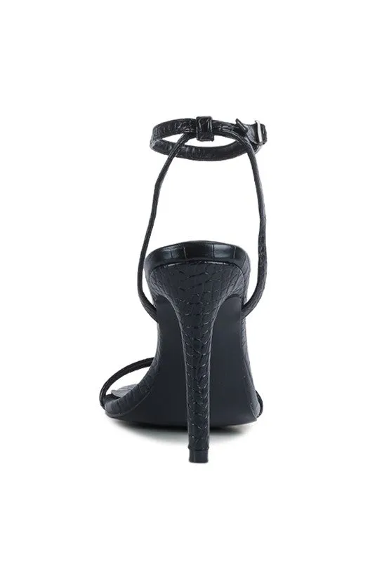 Chic Croc Heel Sandal