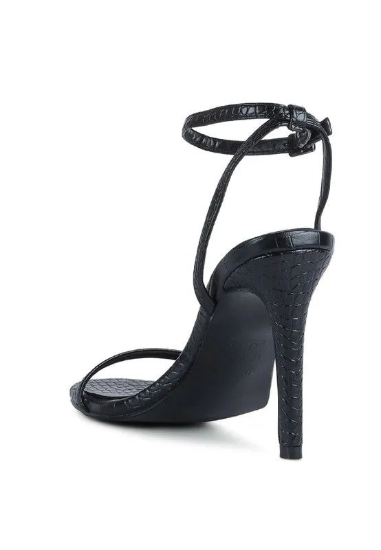 Chic Croc Heel Sandal