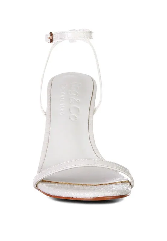 Chic Croc Heel Sandal