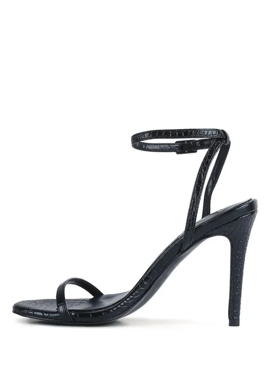 Chic Croc Heel Sandal