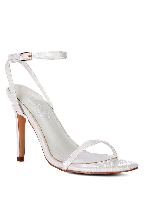 Chic Croc Heel Sandal