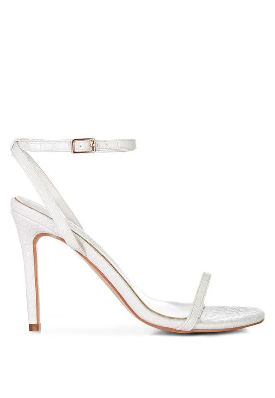 Chic Croc Heel Sandal