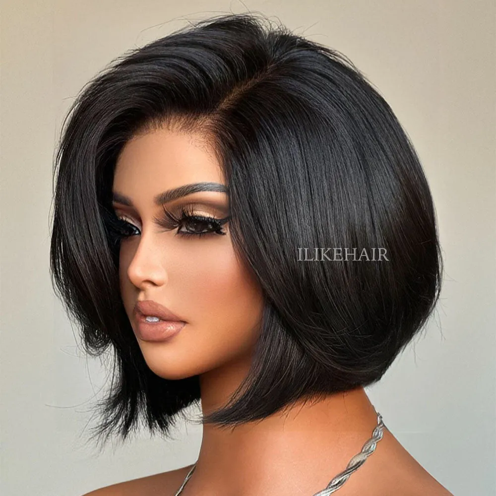 Classic & Chic Layered Cut Blowout Bob Lace Glueless Wig