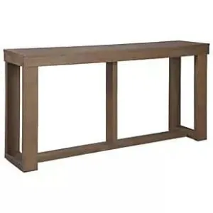 Contemporary Sofa Table in Warm Brown