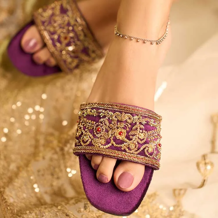 Dazzle By Sarah - Paristan Slider Slippers