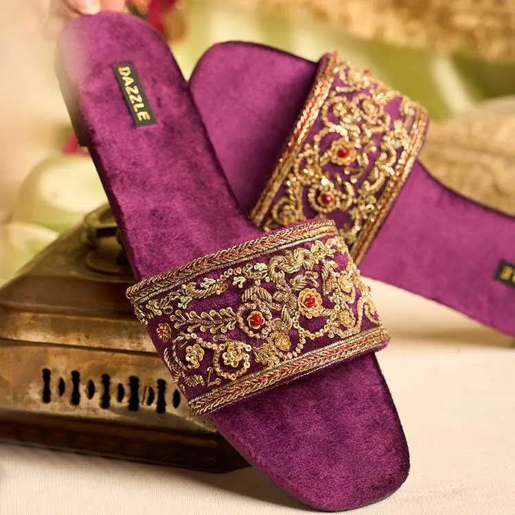 Dazzle By Sarah - Paristan Slider Slippers