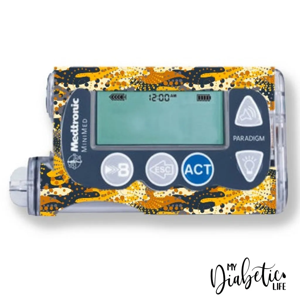Desert Camouflage - Medtronic Paradigm Series 7 Sticker