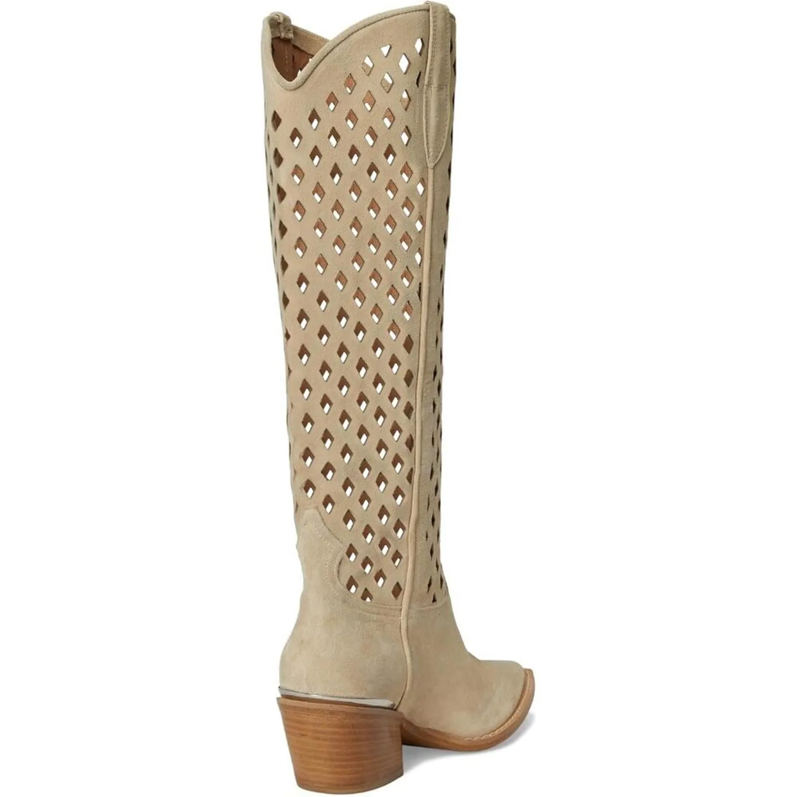 Diamonds Are Forever Sand Suede Cowboy Boots
