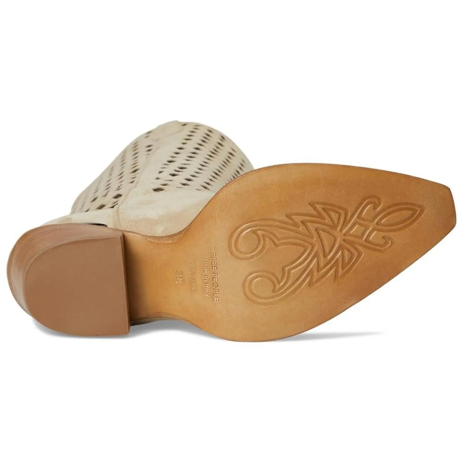 Diamonds Are Forever Sand Suede Cowboy Boots
