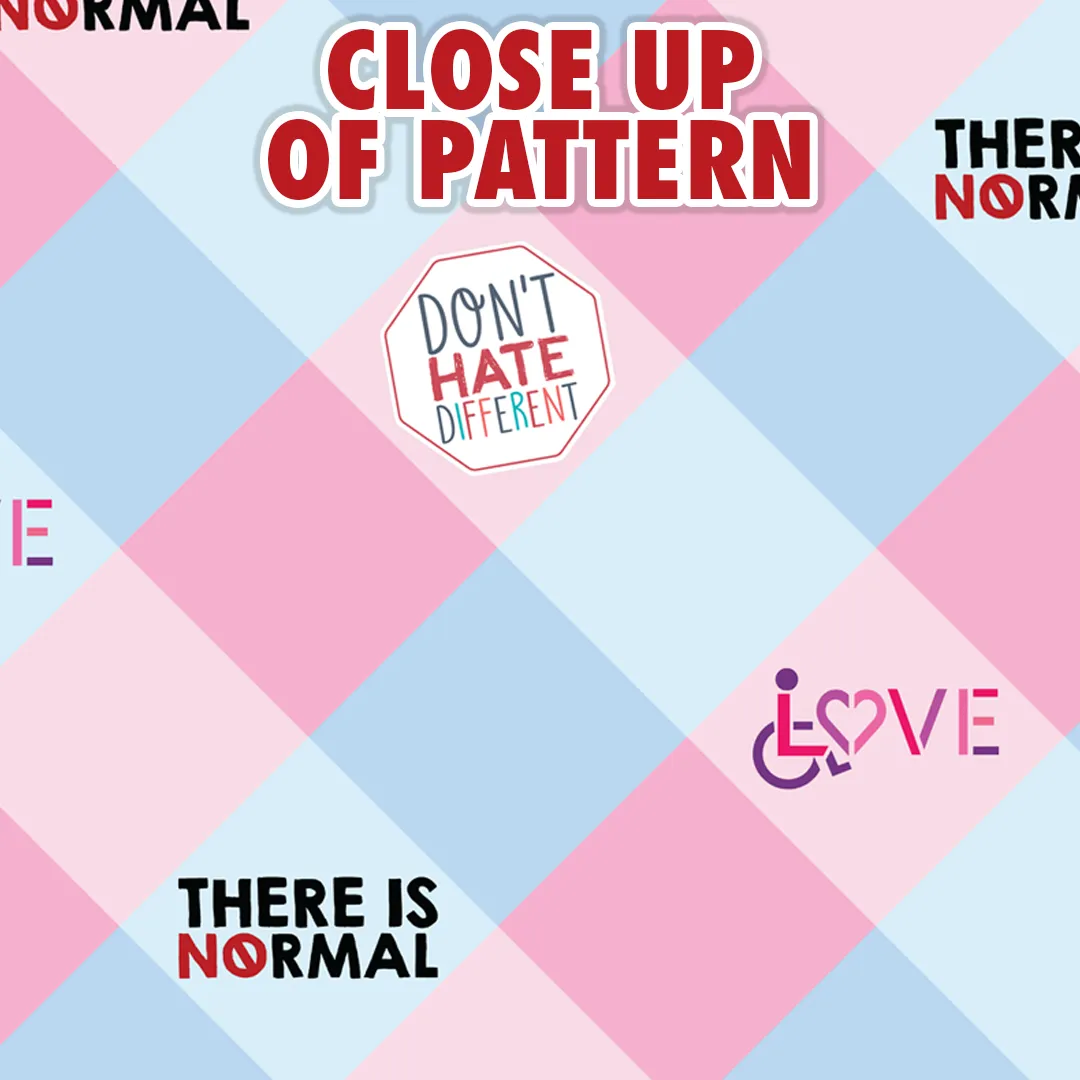 Disability Themed Small Patchwork  iPhone Case) Pastel Colors