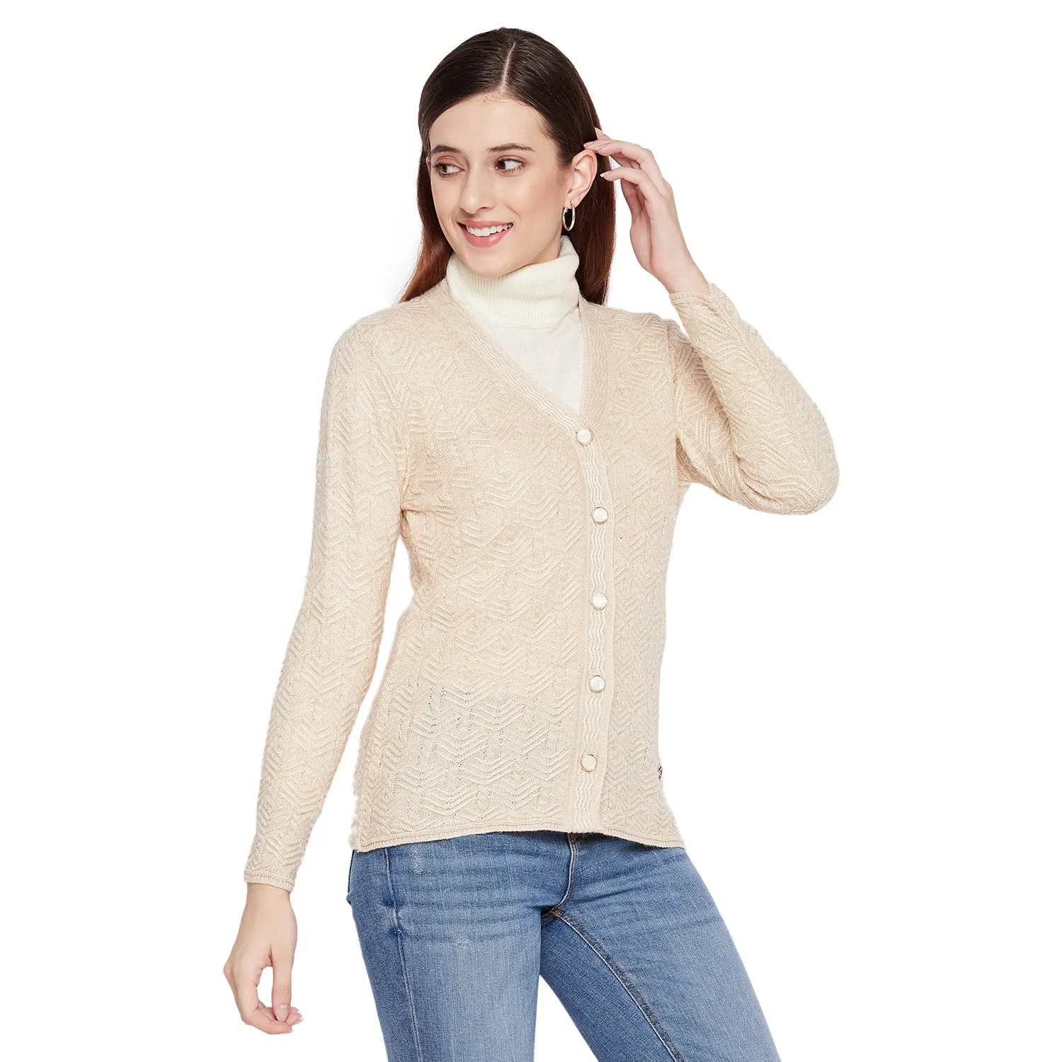 Duke Stardust Women Full Sleeve Cardigan (SDS9723)