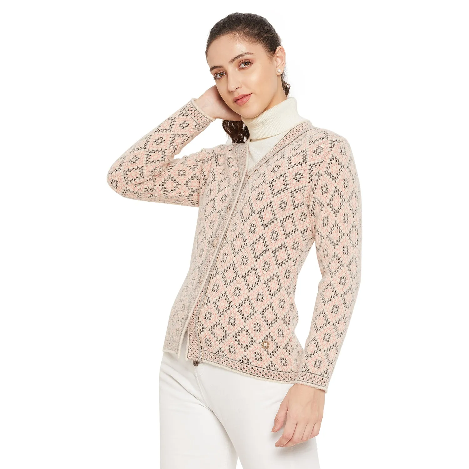 Duke Stardust Women Full sleeve V Neck Cardigan (SDS1052)