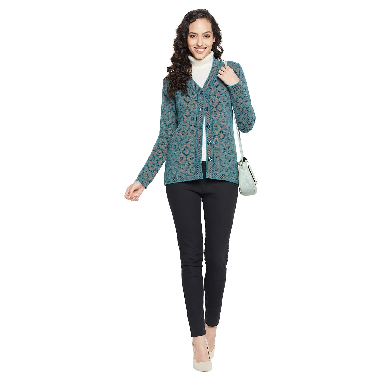 Duke Stardust Women Full sleeve V Neck Cardigan (SDS1052)