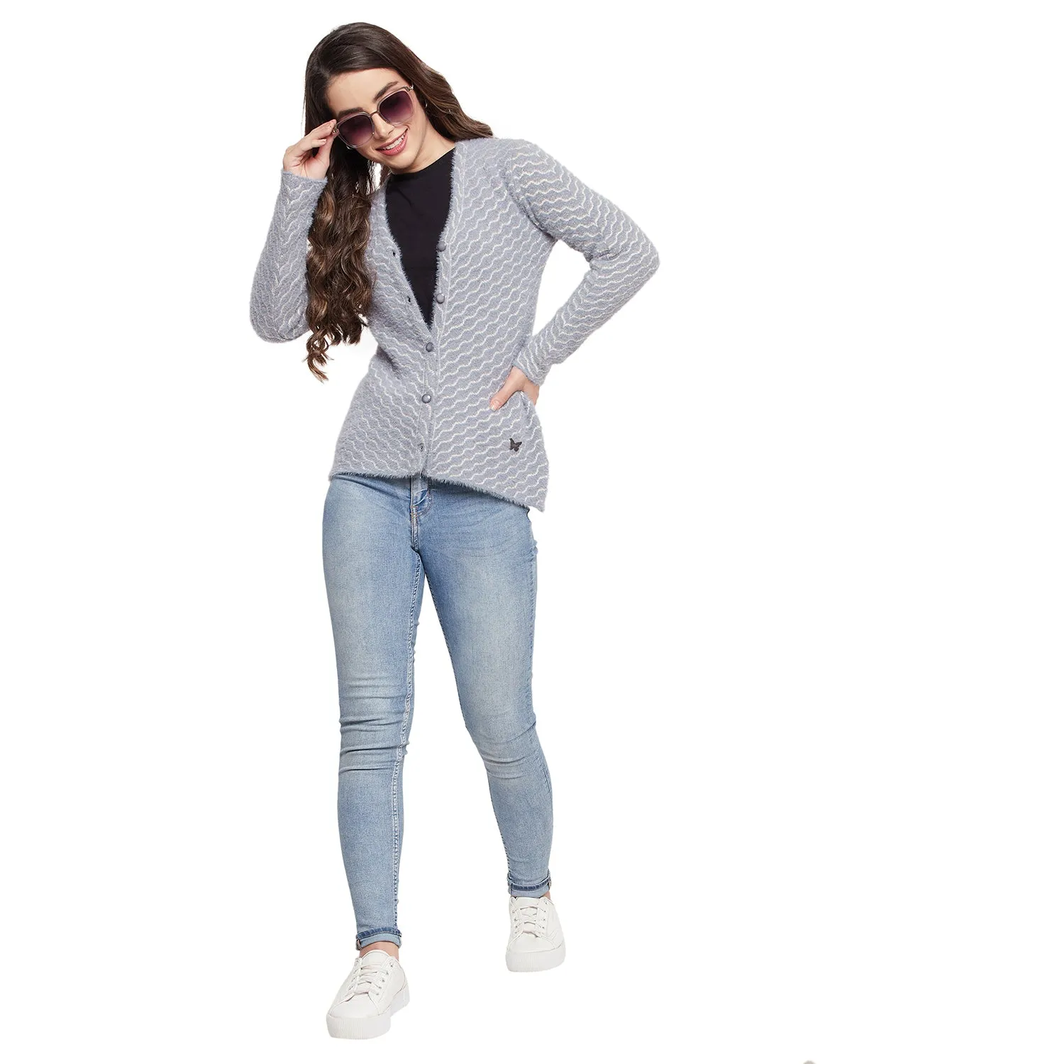 Duke Stardust Women V Neck Cardigan (SDS1042)