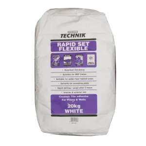 Evo-stik Technik Rapidset Flexible White Tile Adhesive