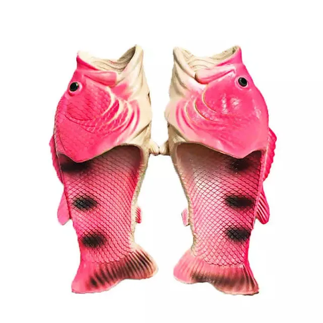 Fish Slippers For Summer Unisex Family Funny Fish Sandals