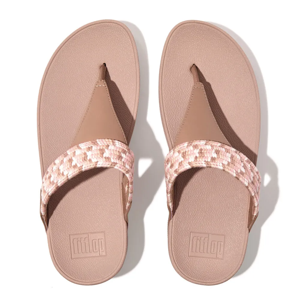 FitFlop Lulu Art Webbing Sandals - Beige Mix