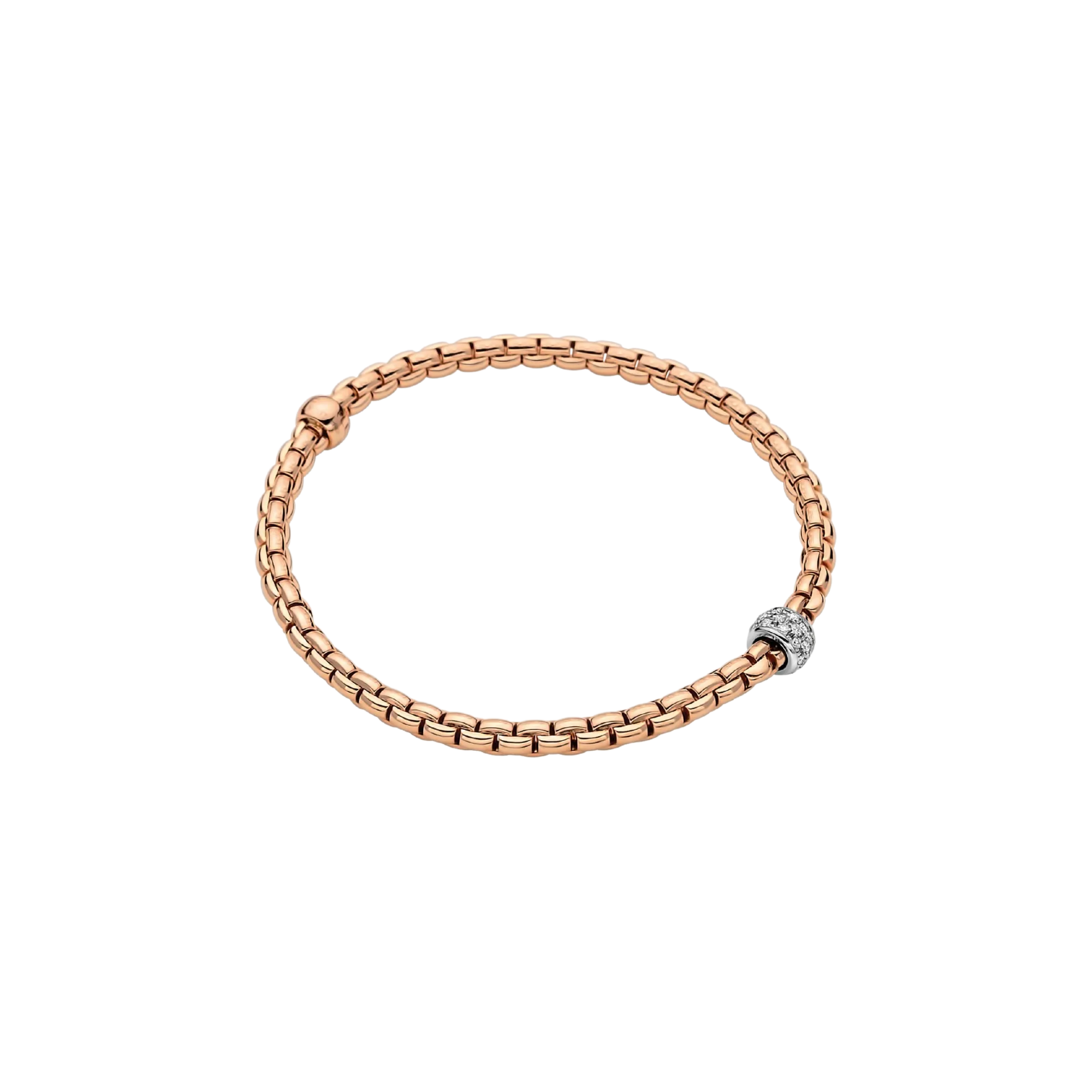 Fope Eka Flex'it bracelet with diamond pave'
