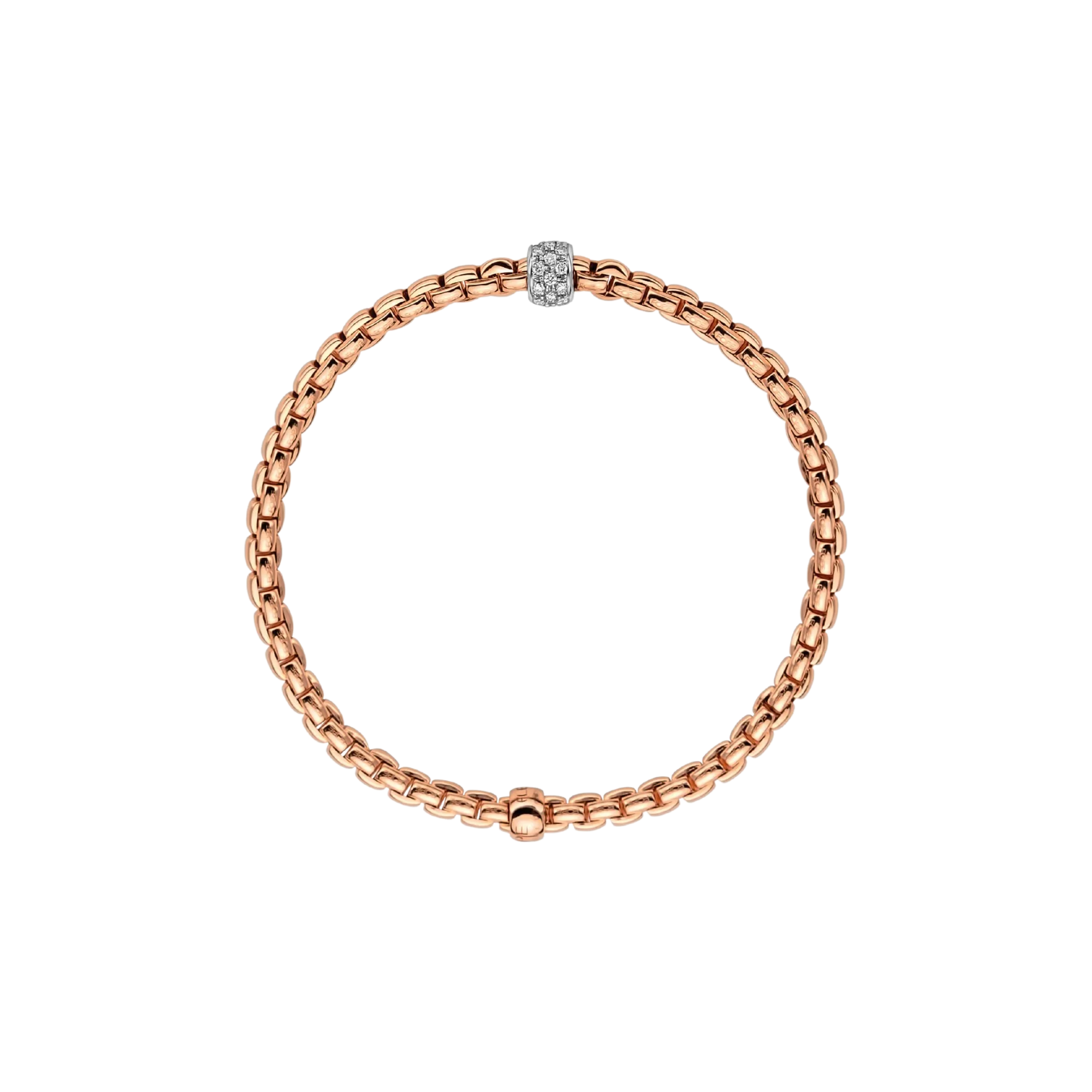 Fope Eka Flex'it bracelet with diamond pave'