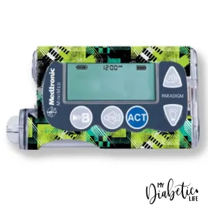 Green Grunge - Medtronic Paradigm Series 7 Sticker