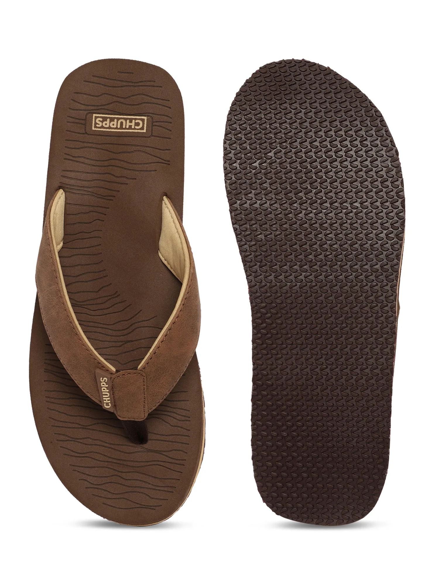 Grip Tan & Brown V-Strap