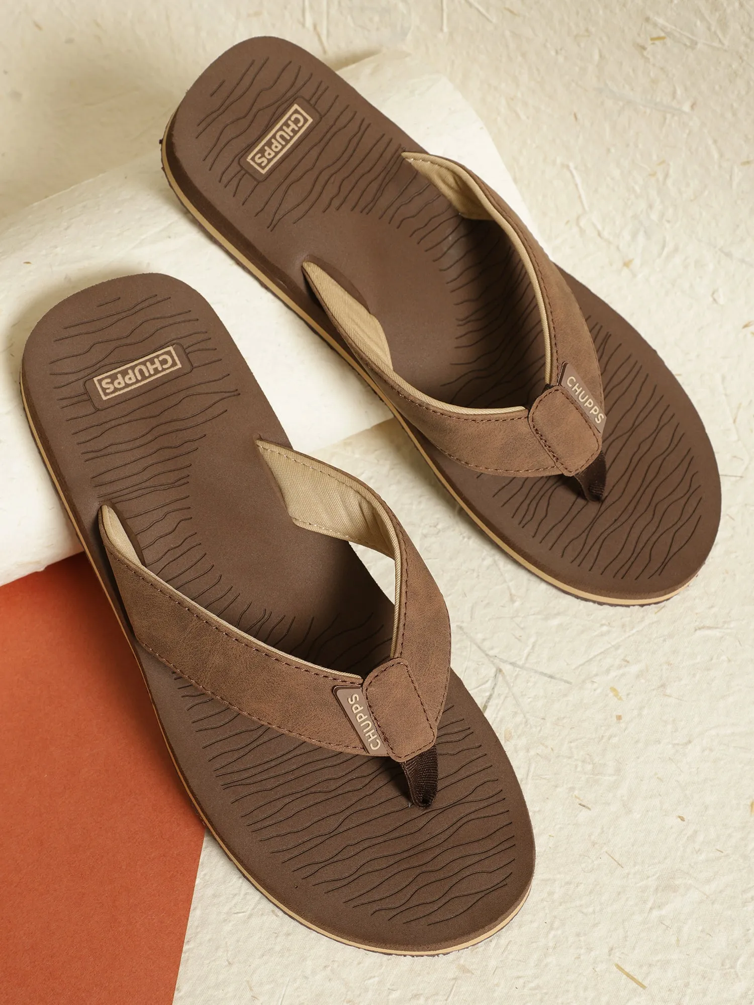 Grip Tan & Brown V-Strap