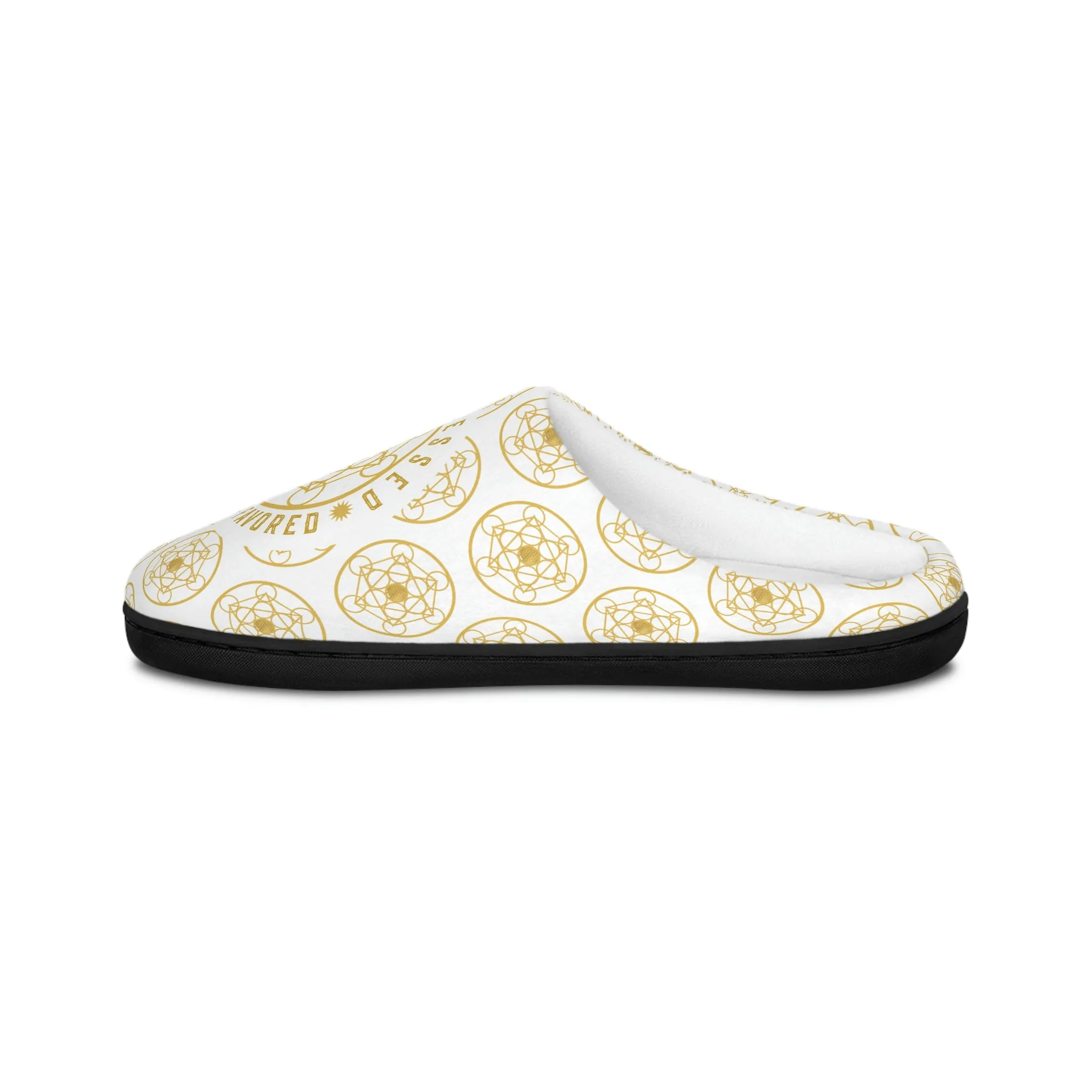 I AM BLESSED I AM HIGHLY FAVORED - Men's Indoor Slippers - White