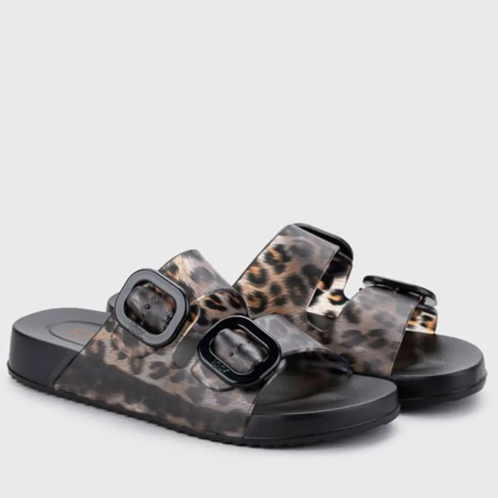 Igor Habana Sliders Black Leopard Print S10336