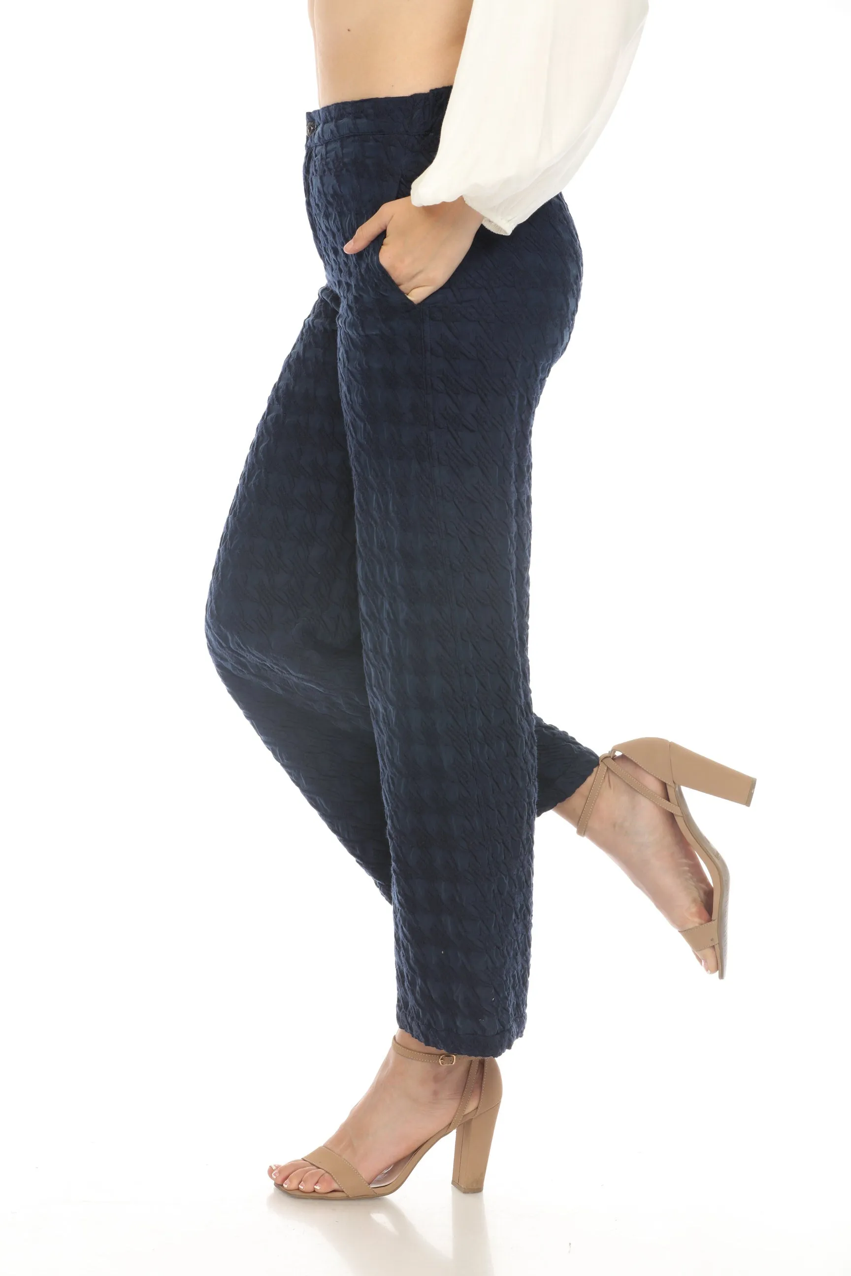 Johnny Was Biya Hiro Houndstooth Pants Boho Chic B66623