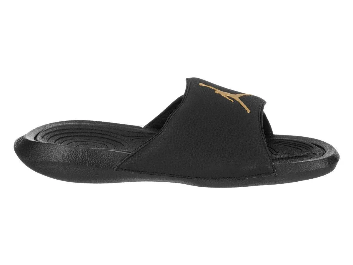 Jordan Hydro 6 Unisex Black Gold Slippers