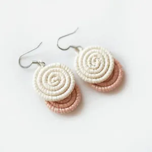 Kinga Woven Earrings {blush}