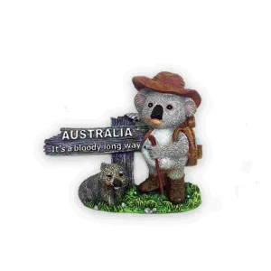 Magnet Resin Koala AUS A Bloody Long Way