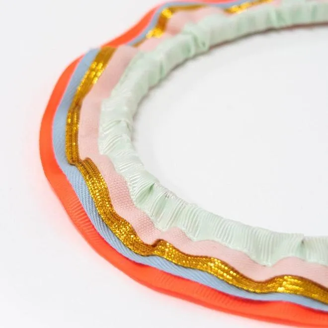 Meri Meri Rainbow Ruffle Headband